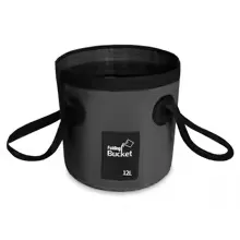 Seau portable pliable de 12 L
